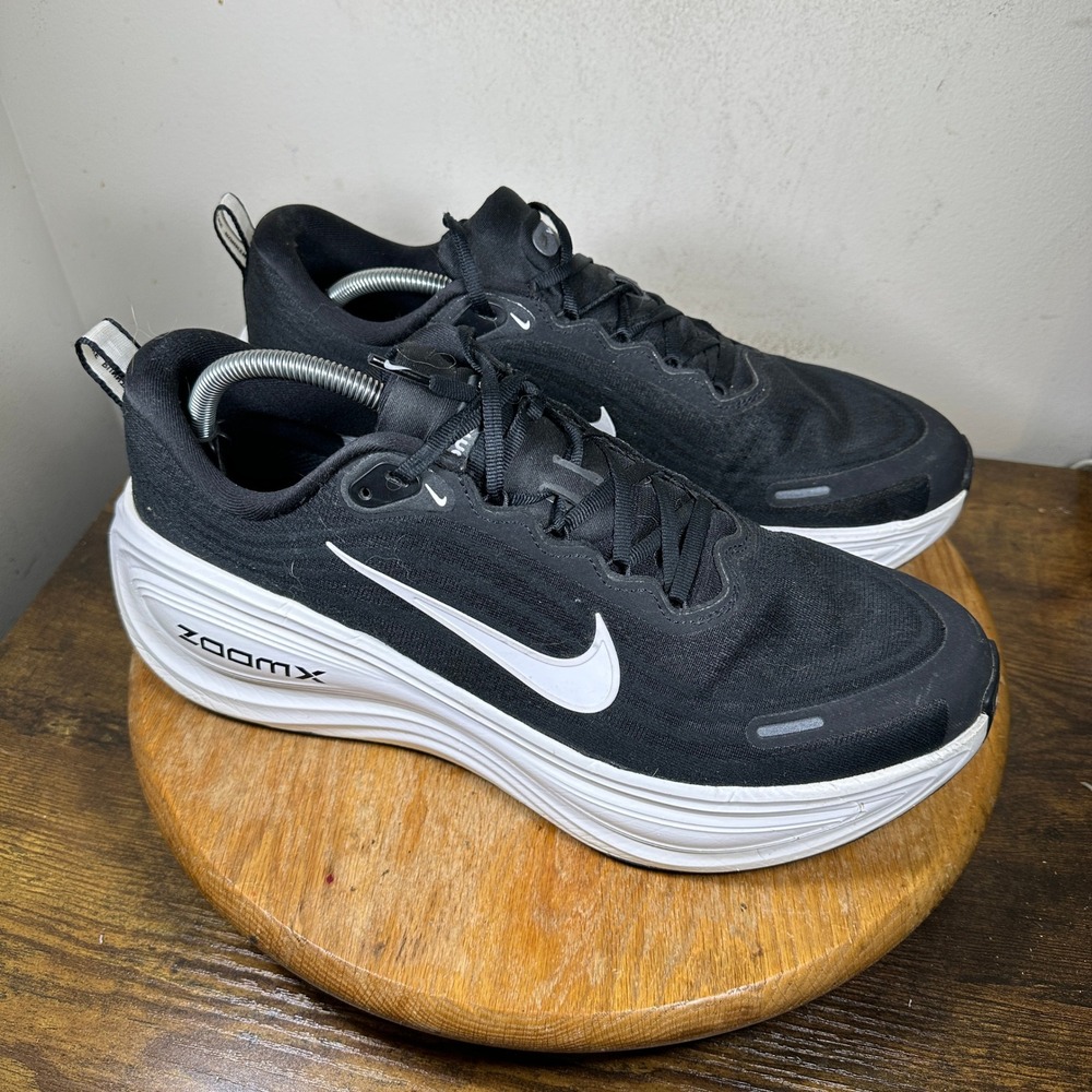 Nike ZoomX Vomero Plus Mens Running Shoes Black White HV8150-002 Size 12.5